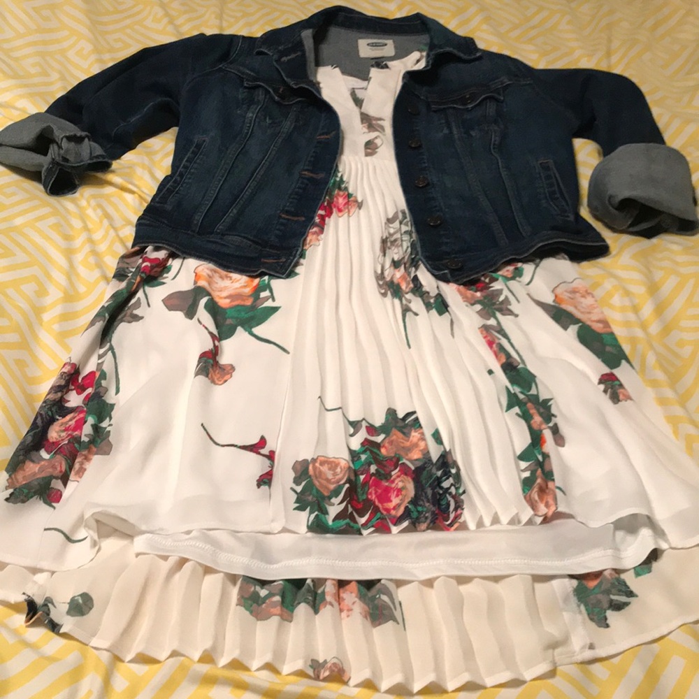 White Floral Dress